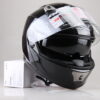 CASCO ABATIBLE NEGRO BRILLOSO