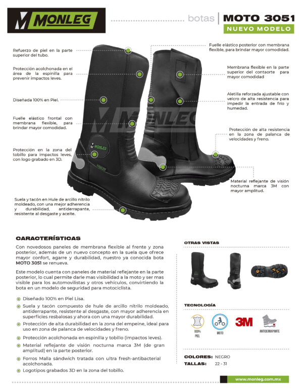 BOTA  MOTO TRABAJO DURO - Imagen 7